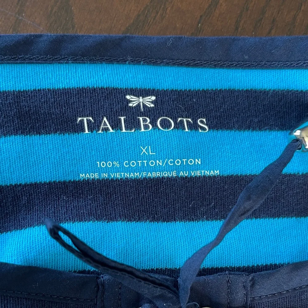 Nautical Striped Lace-Up shirt midi dress - Picture 6 of 6